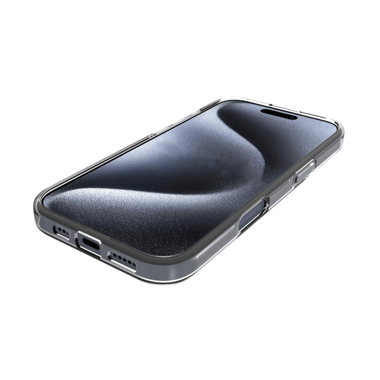 For iPhone 16 Pro Waterproof Texture TPU Phone Case - Transparent