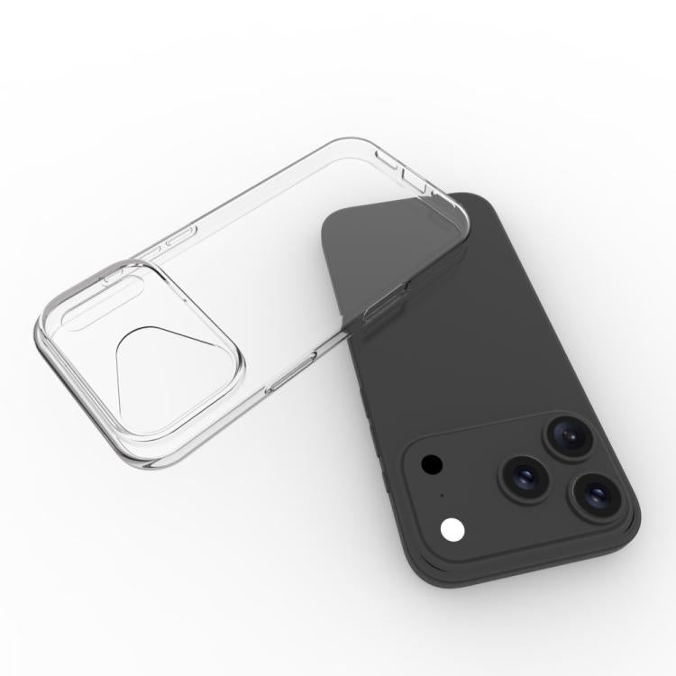 For iPhone 17 Pro Waterproof Texture TPU Phone Case - Transparent