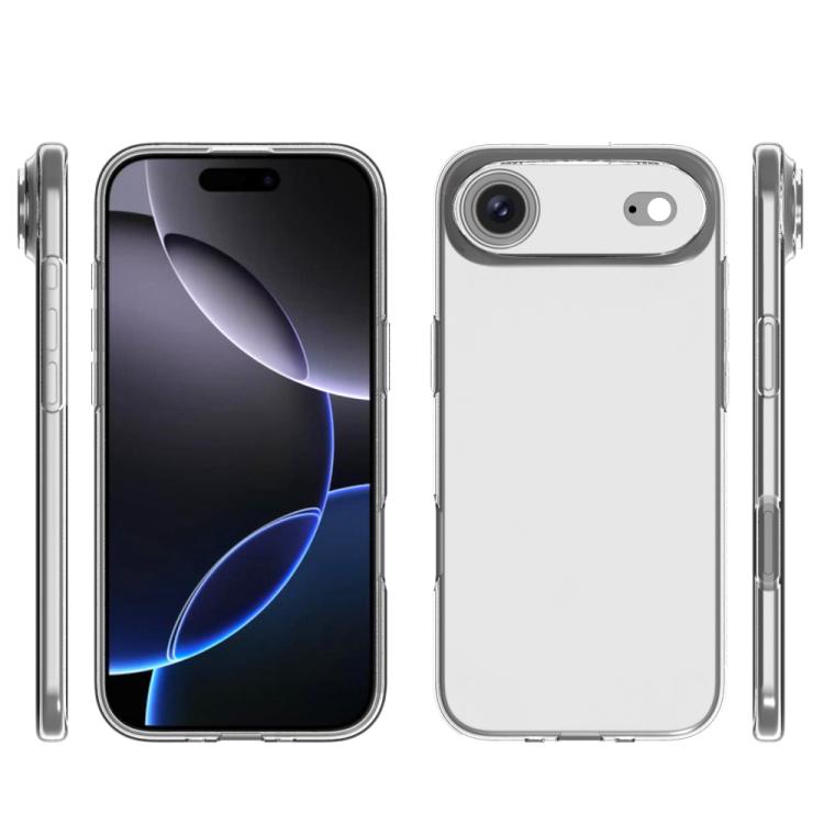 For iPhone Air Waterproof Texture TPU Phone Case - Transparent