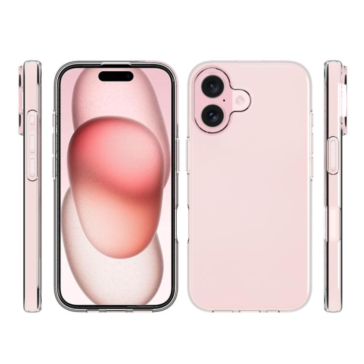 For iPhone 17 Waterproof Texture TPU Phone Case - Transparent