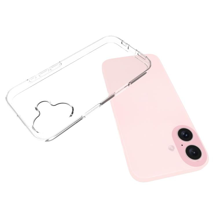 For iPhone 17 Waterproof Texture TPU Phone Case - Transparent