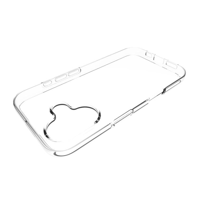 For iPhone 17 Waterproof Texture TPU Phone Case - Transparent
