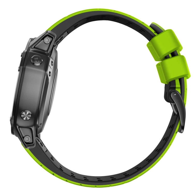 For Garmin Fenix 7 22mm Trapezoidal Quick Release Silicone Watch Band