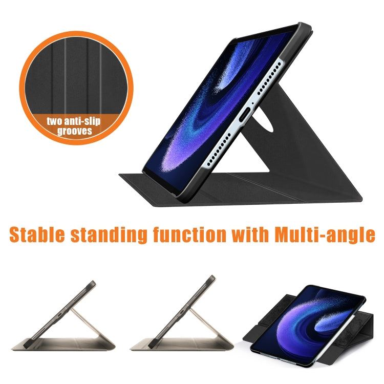 For Xiaomi Pad 6 / 6 Pro 360 Rotation Stand Smart Leather Tablet Case