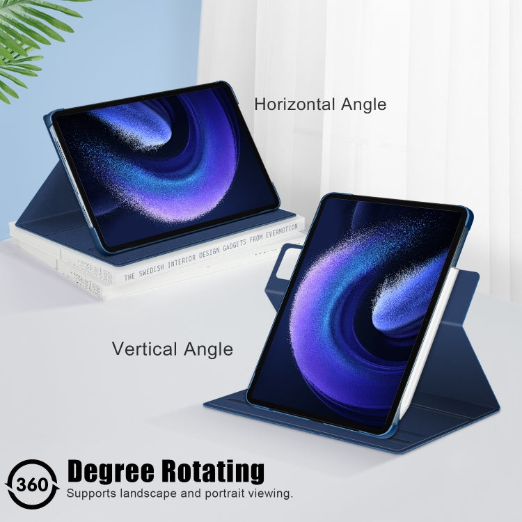 For Xiaomi Pad 6 / 6 Pro 360 Rotation Stand Smart Leather Tablet Case