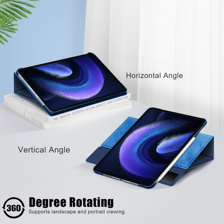 For Xiaomi Pad 6 / 6 Pro 360 Rotation Stand Smart Leather Tablet Case