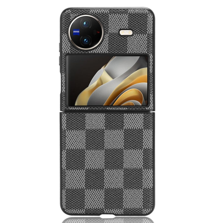 For vivo X Flip Checkered Pattern PU Phone Case
