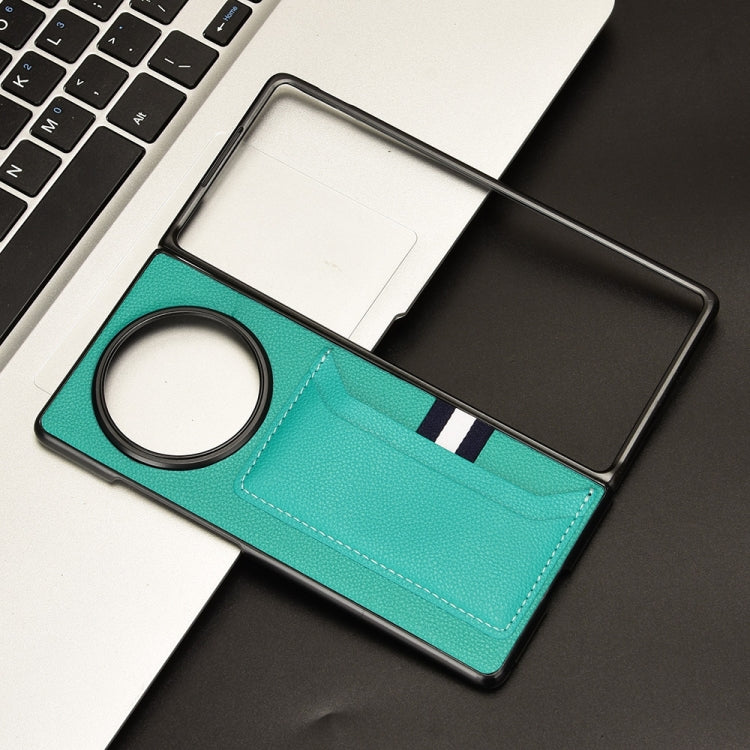 For vivo X Fold3 Litchi Texture Card Slots Back Cover Phone Case