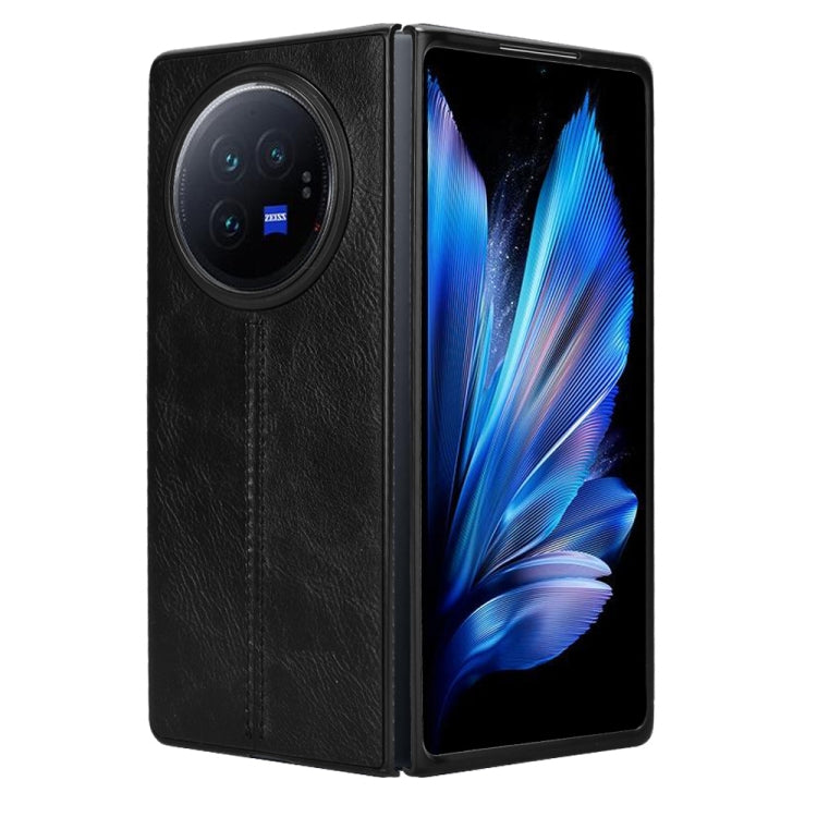 For vivo X Fold3 Pro Cow Pattern Sewing Back Cover Phone Case