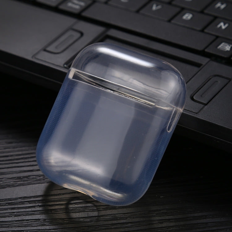 For AirPods 1 / 2 Transparent TPU Soft Earphone Protective Case without Hook
