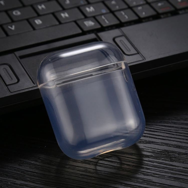 For AirPods 1 / 2 Transparent TPU Soft Earphone Protective Case without Hook