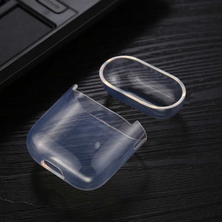 For AirPods 1 / 2 Transparent TPU Soft Earphone Protective Case without Hook