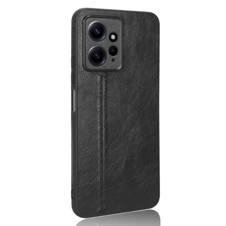 For Xiaomi Redmi Note 12 4G Global Sewing Cow Pattern Skin PC + PU + TPU Phone Case