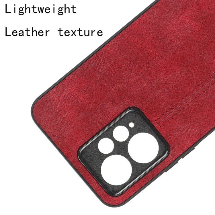 For Xiaomi Redmi Note 12 4G Global Sewing Cow Pattern Skin PC + PU + TPU Phone Case