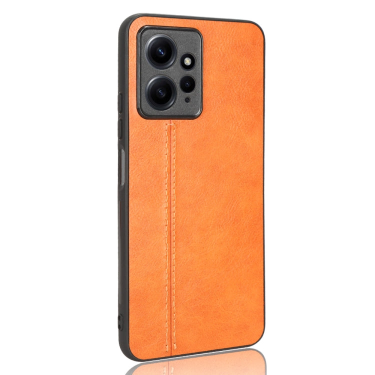 For Xiaomi Redmi Note 12 4G Global Sewing Cow Pattern Skin PC + PU + TPU Phone Case