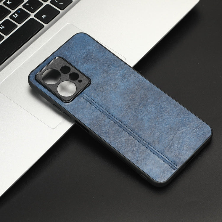 For Xiaomi Redmi Note 12 4G Global Sewing Cow Pattern Skin PC + PU + TPU Phone Case