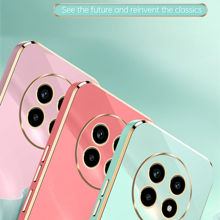 For Realme 13 Pro Global XINLI Straight 6D Plating Gold Edge TPU Phone Case