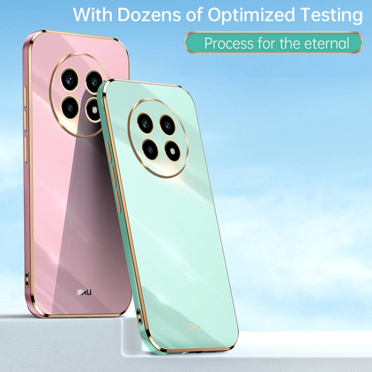 For Realme 13 Pro Global XINLI Straight 6D Plating Gold Edge TPU Phone Case