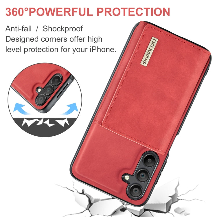 For Samsung Galaxy A15 5G / A15 4G DG.MING M1 Series 3-Fold Multi Card Wallet + Magnetic Phone Case
