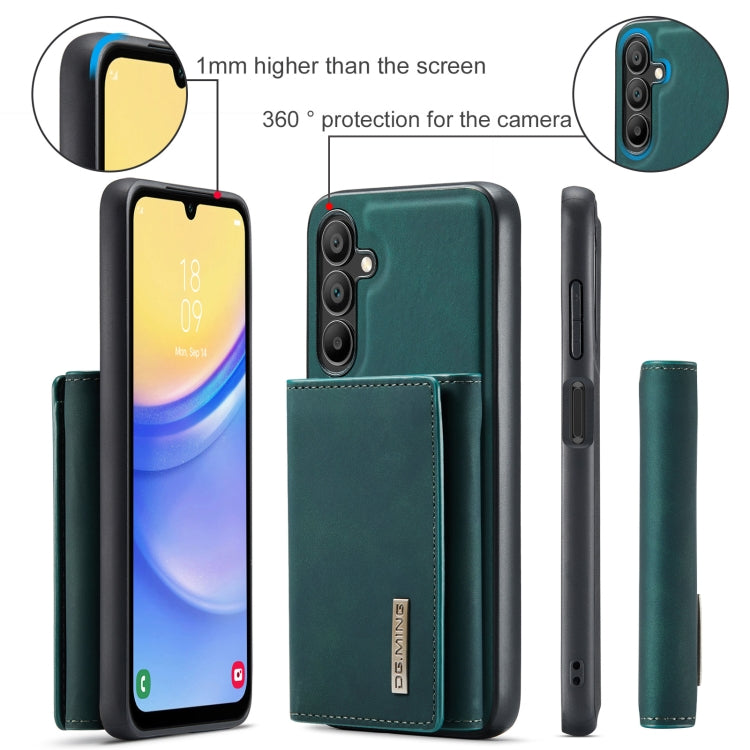 For Samsung Galaxy A15 5G / A15 4G DG.MING M1 Series 3-Fold Multi Card Wallet + Magnetic Phone Case