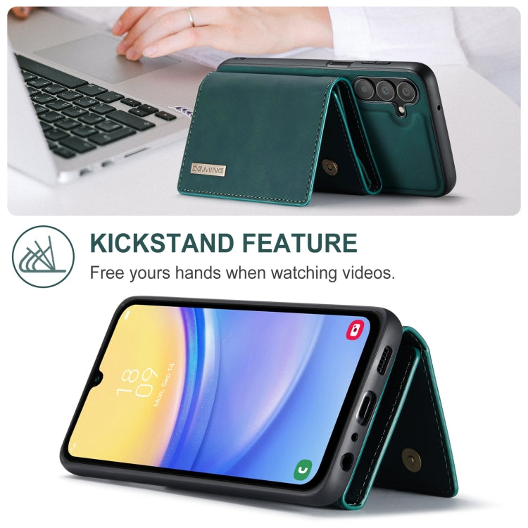 For Samsung Galaxy A15 5G / A15 4G DG.MING M1 Series 3-Fold Multi Card Wallet + Magnetic Phone Case