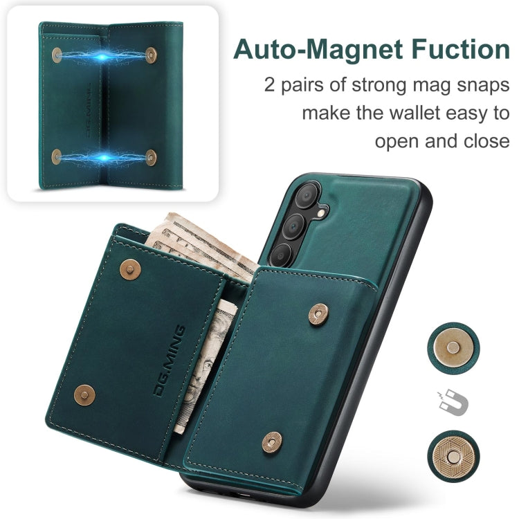 For Samsung Galaxy A15 5G / A15 4G DG.MING M1 Series 3-Fold Multi Card Wallet + Magnetic Phone Case
