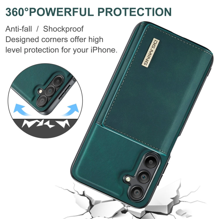 For Samsung Galaxy A15 5G / A15 4G DG.MING M1 Series 3-Fold Multi Card Wallet + Magnetic Phone Case