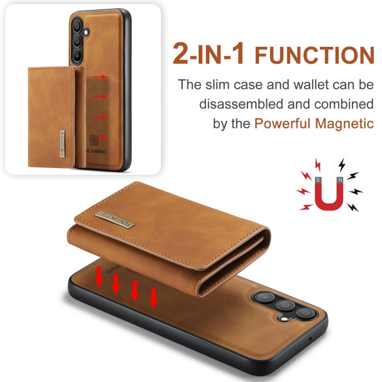 For Samsung Galaxy A15 5G / A15 4G DG.MING M1 Series 3-Fold Multi Card Wallet + Magnetic Phone Case