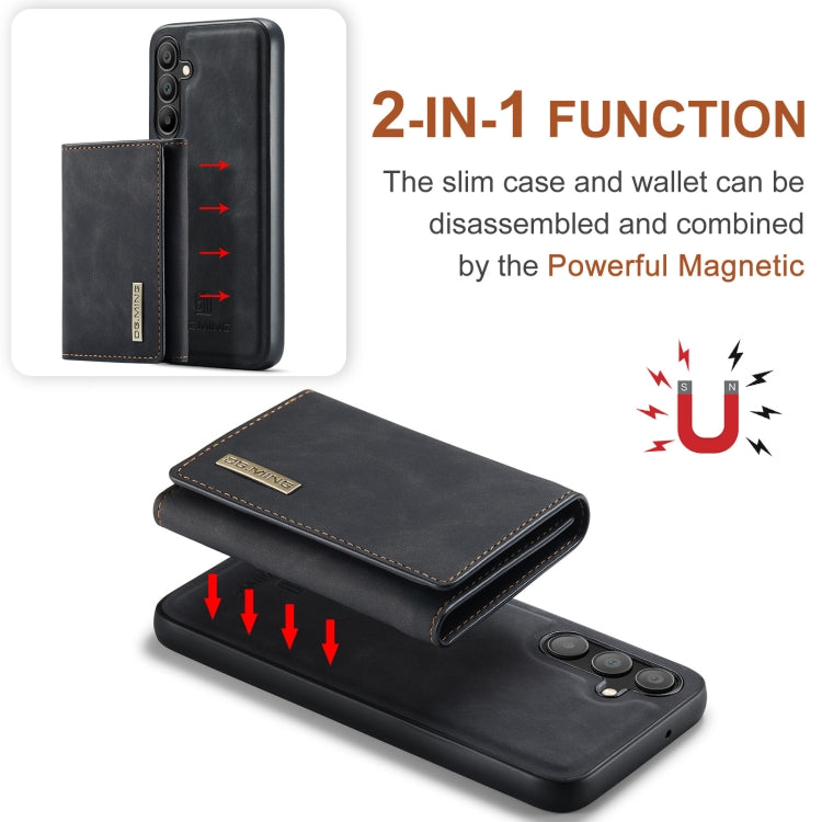 For Samsung Galaxy A15 5G / A15 4G DG.MING M1 Series 3-Fold Multi Card Wallet + Magnetic Phone Case