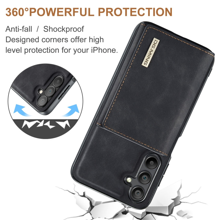 For Samsung Galaxy A15 5G / A15 4G DG.MING M1 Series 3-Fold Multi Card Wallet + Magnetic Phone Case
