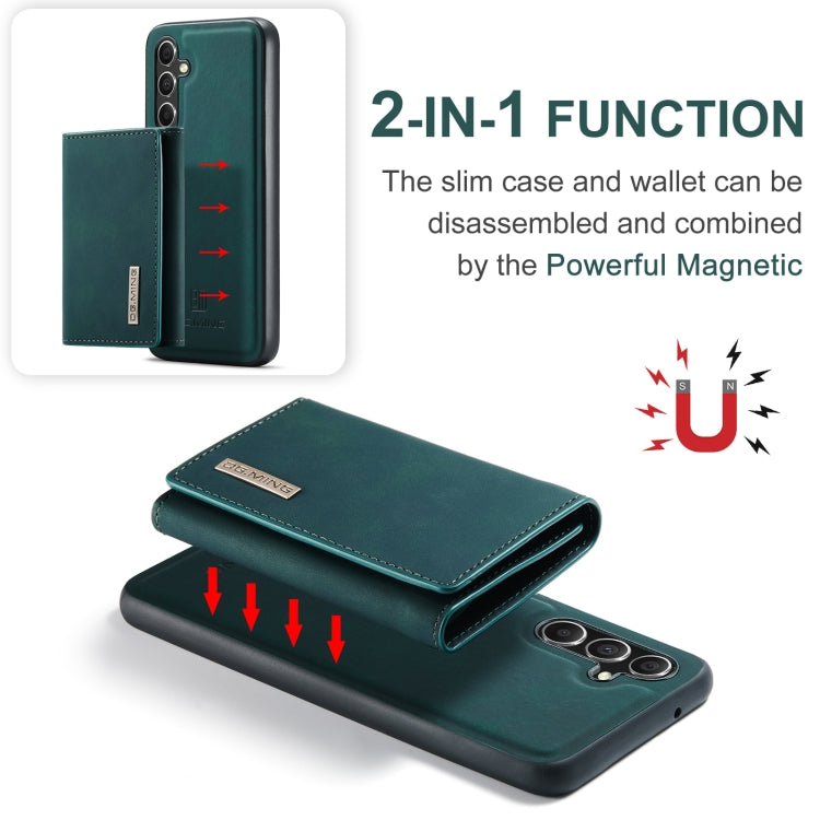 For Samsung Galaxy A55 5G DG.MING M1 Series 3-Fold Multi Card Wallet + Magnetic Phone Case