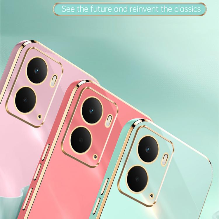 For Realme Neo7X XINLI Straight Edge 6D Electroplate TPU Phone Case with Ring Holder