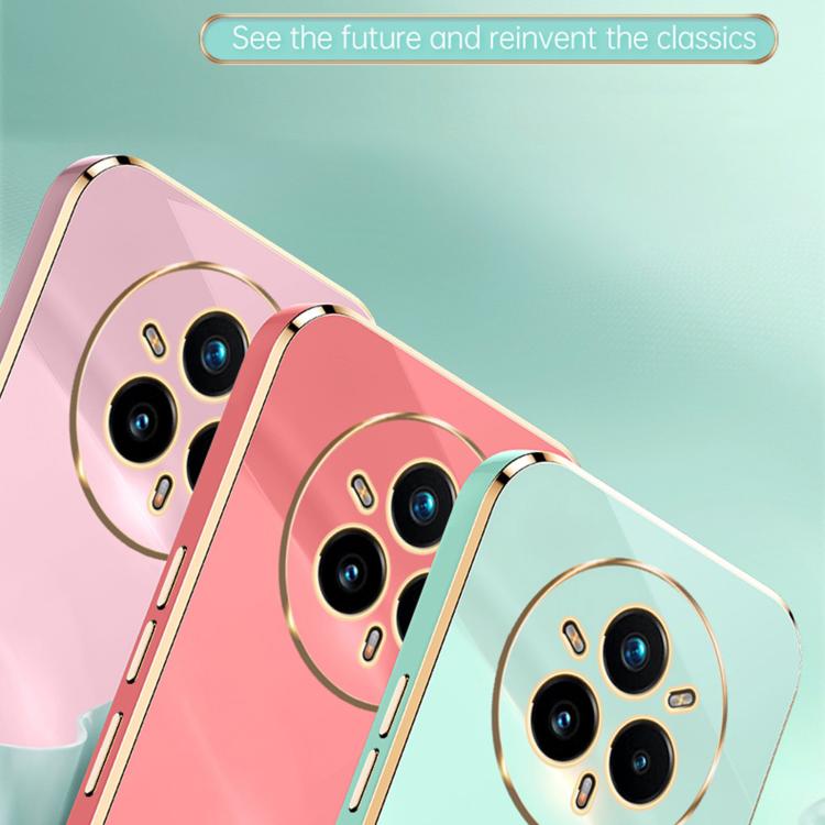 For Realme14 Pro+ XINLI Straight Edge 6D Electroplate TPU Phone Case with Ring Holder