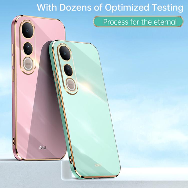 For vivo V50 Lite XINLI Straight Edge 6D Electroplate TPU Phone Case