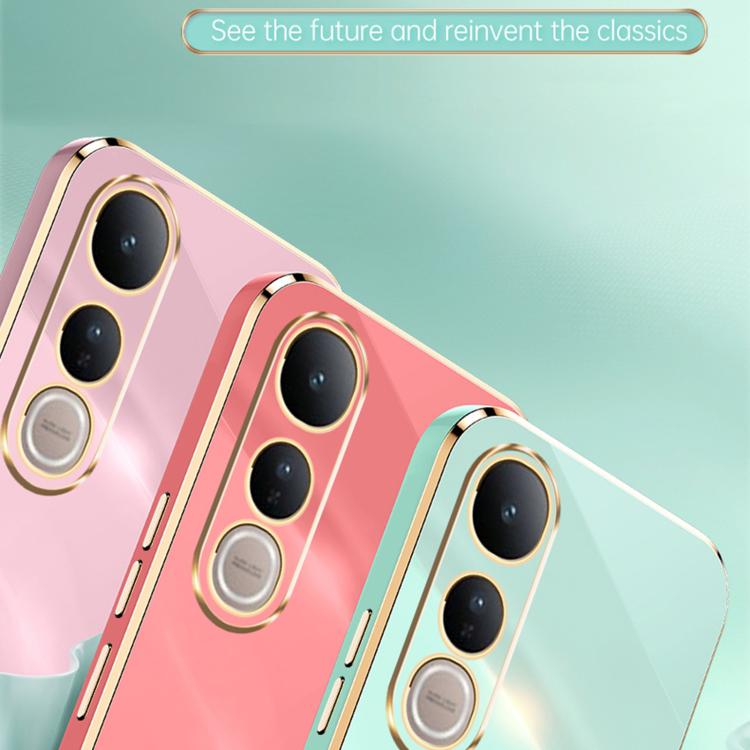 For vivo V50 Lite XINLI Straight Edge 6D Electroplate TPU Phone Case