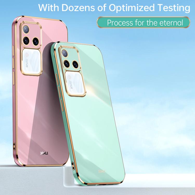 For vivo S18 Pro XINLI Straight Edge 6D Electroplate TPU Phone Case
