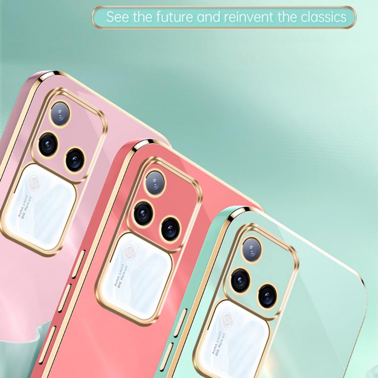 For vivo S18 Pro XINLI Straight Edge 6D Electroplate TPU Phone Case