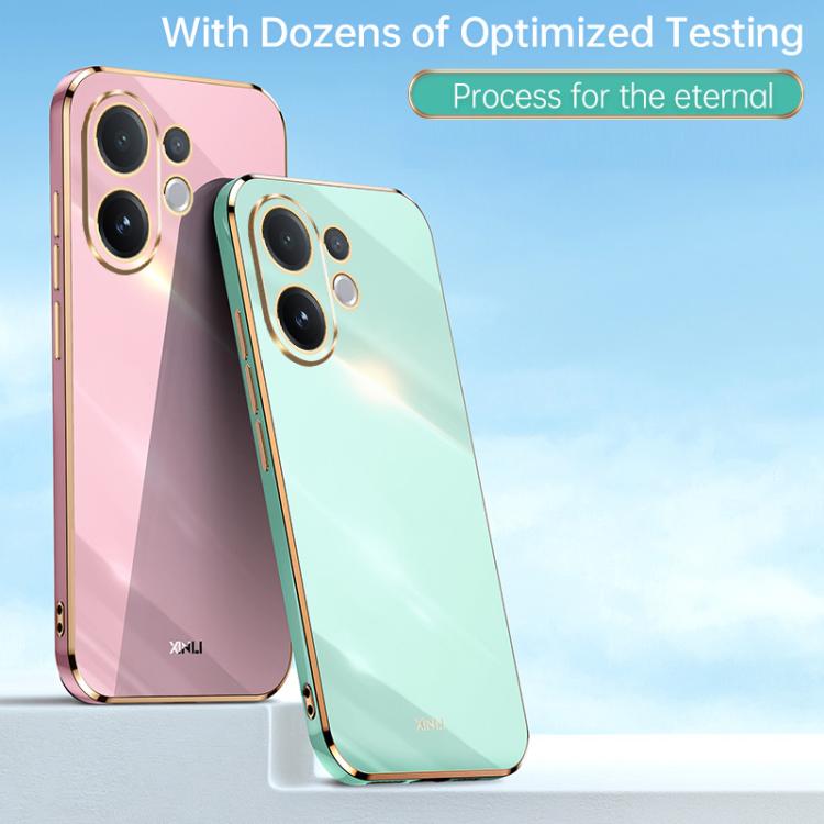 For vivo V60 5G Global XINLI Straight Edge 6D Electroplate TPU Phone Case