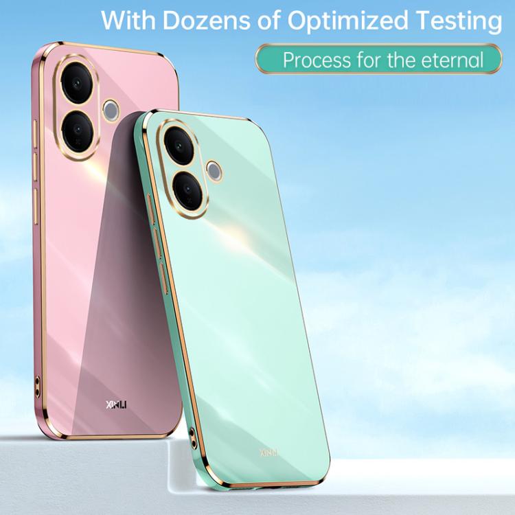 For vivo V60 Lite 5G XINLI Straight Edge 6D Electroplate TPU Phone Case