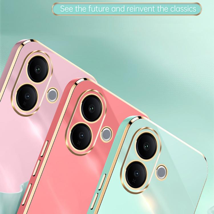 For vivo V60 Lite 5G XINLI Straight Edge 6D Electroplate TPU Phone Case
