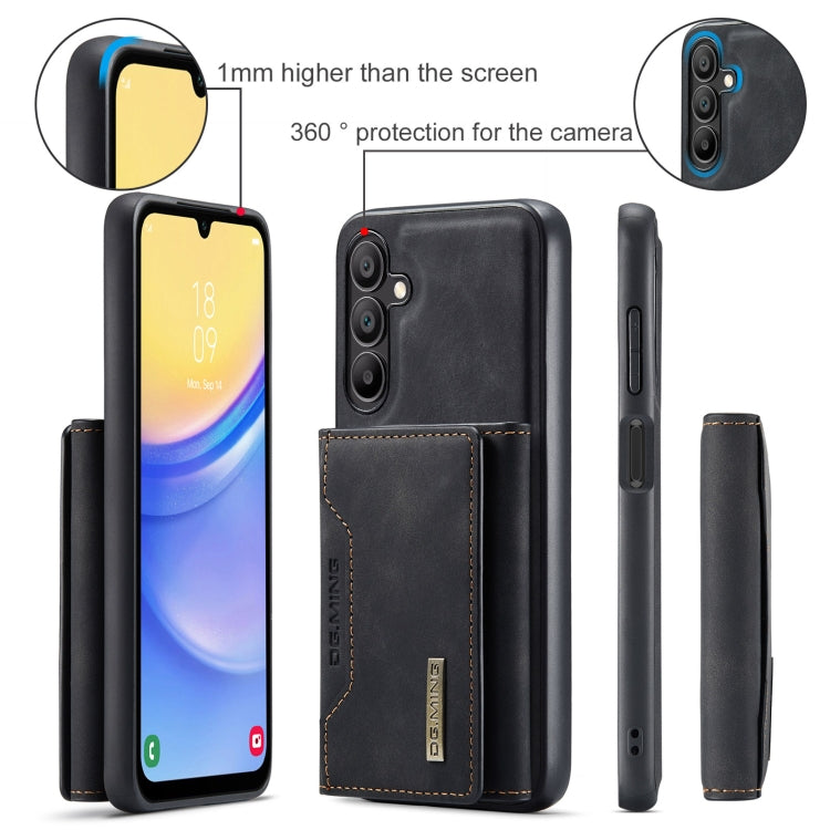 For Samsung Galaxy A15 5G / A15 4G DG.MING M2 Series 3-Fold Multi Card Bag + Magnetic Phone Case