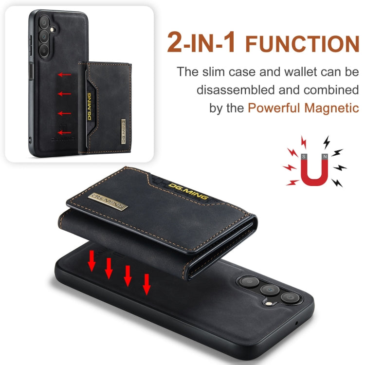 For Samsung Galaxy A15 5G / A15 4G DG.MING M2 Series 3-Fold Multi Card Bag + Magnetic Phone Case