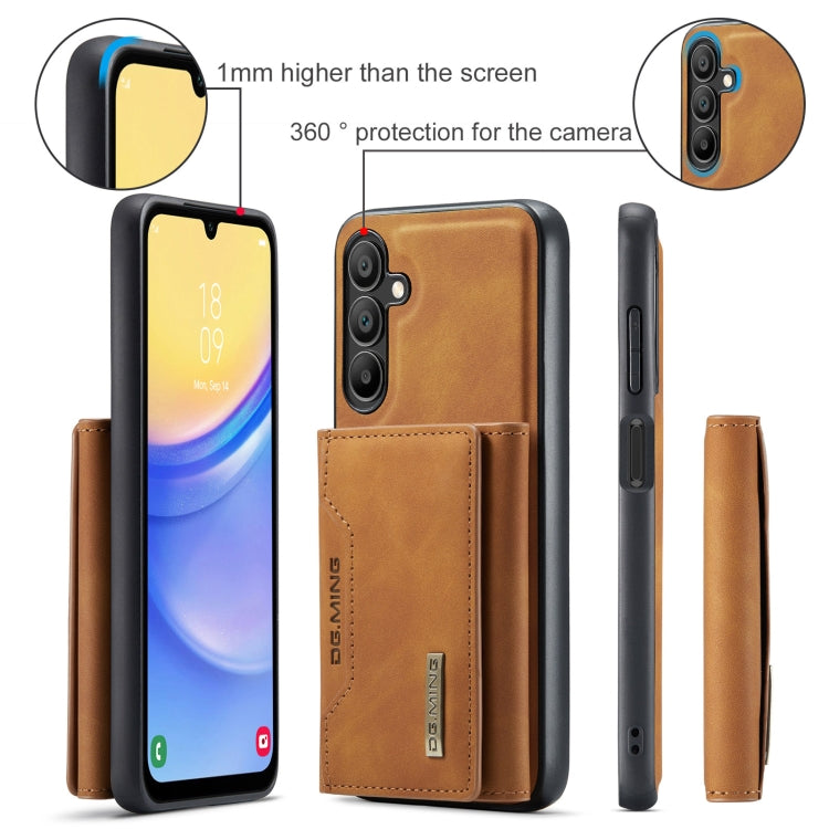 For Samsung Galaxy A15 5G / A15 4G DG.MING M2 Series 3-Fold Multi Card Bag + Magnetic Phone Case
