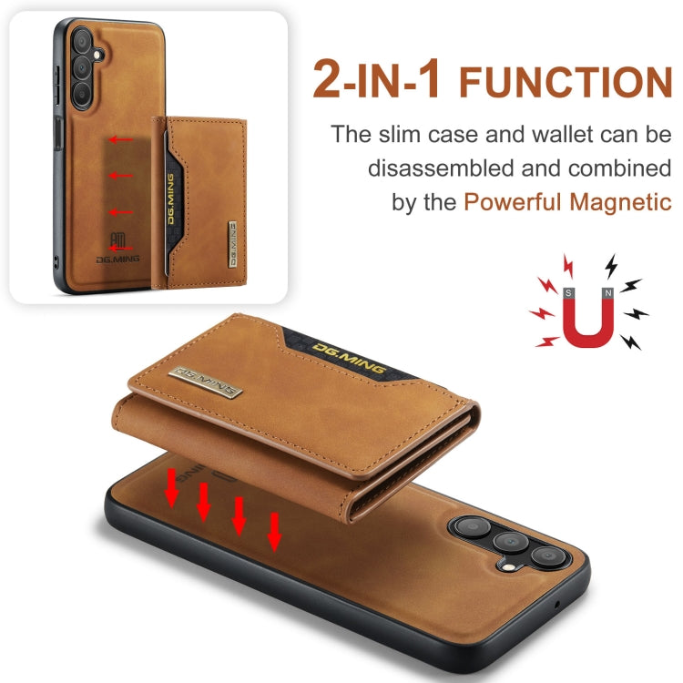 For Samsung Galaxy A15 5G / A15 4G DG.MING M2 Series 3-Fold Multi Card Bag + Magnetic Phone Case