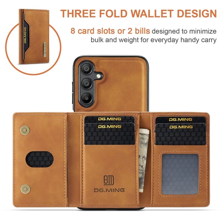 For Samsung Galaxy A15 5G / A15 4G DG.MING M2 Series 3-Fold Multi Card Bag + Magnetic Phone Case