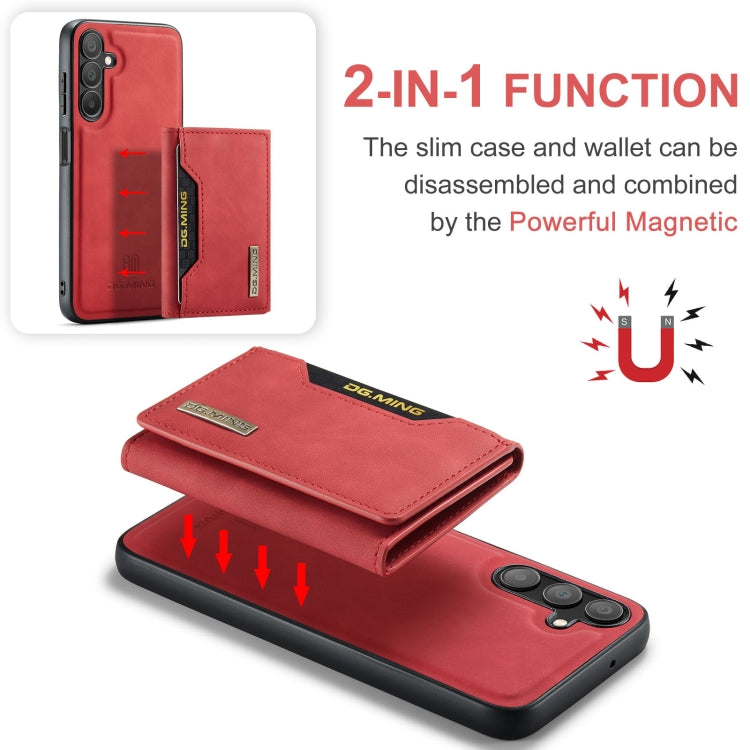 For Samsung Galaxy A15 5G / A15 4G DG.MING M2 Series 3-Fold Multi Card Bag + Magnetic Phone Case