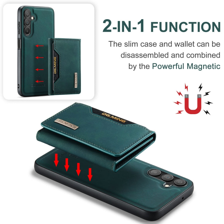For Samsung Galaxy A15 5G / A15 4G DG.MING M2 Series 3-Fold Multi Card Bag + Magnetic Phone Case
