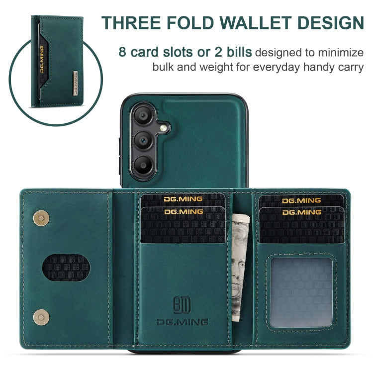 For Samsung Galaxy A15 5G / A15 4G DG.MING M2 Series 3-Fold Multi Card Bag + Magnetic Phone Case