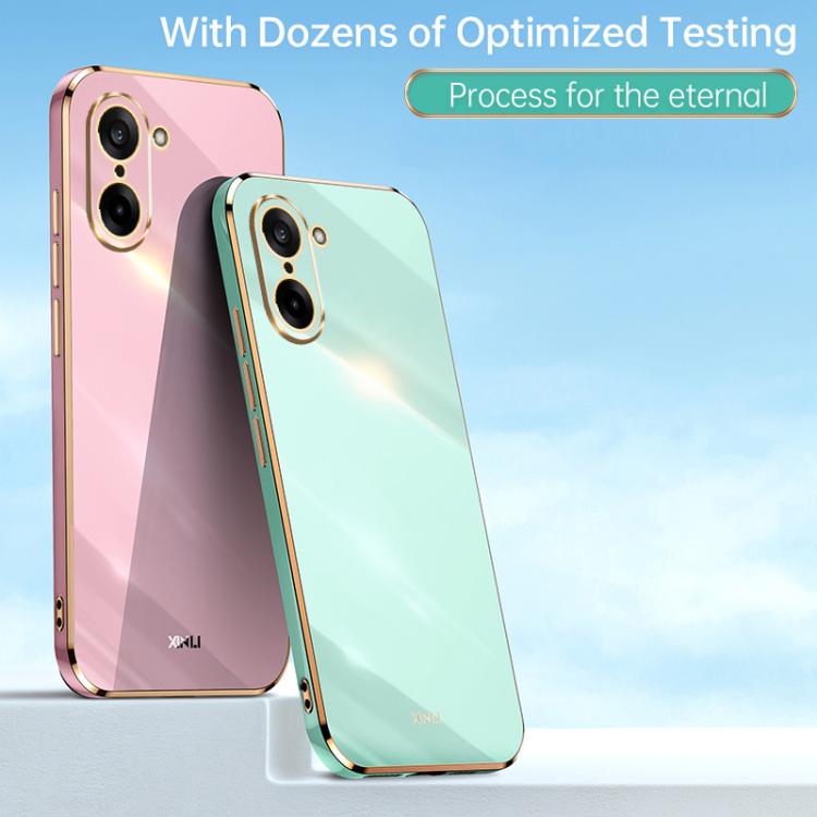 For OnePlus Ace 5 Racing XINLI Straight Edge 6D Electroplate TPU Phone Case