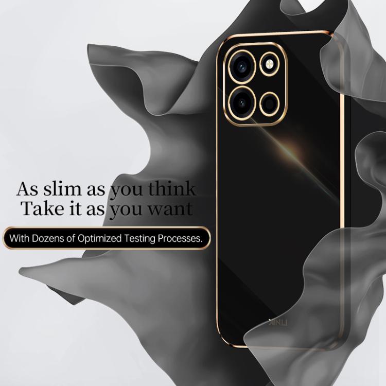 For OnePlus Turbo 6 XINLI Straight Edge 6D Electroplate TPU Phone Case